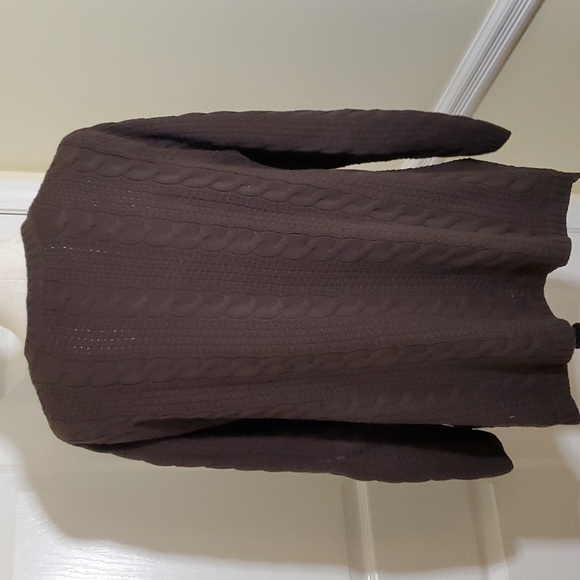 JEANNE PIERRE swing cabled sweater L - Picture 3 of 4
